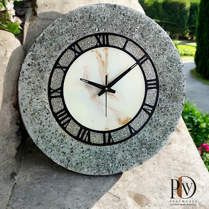 Diamond Frost Decorative Wall Clock – Luxury Home Decor