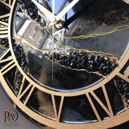 Eclipse Noir Luxury Statement Wall Clock