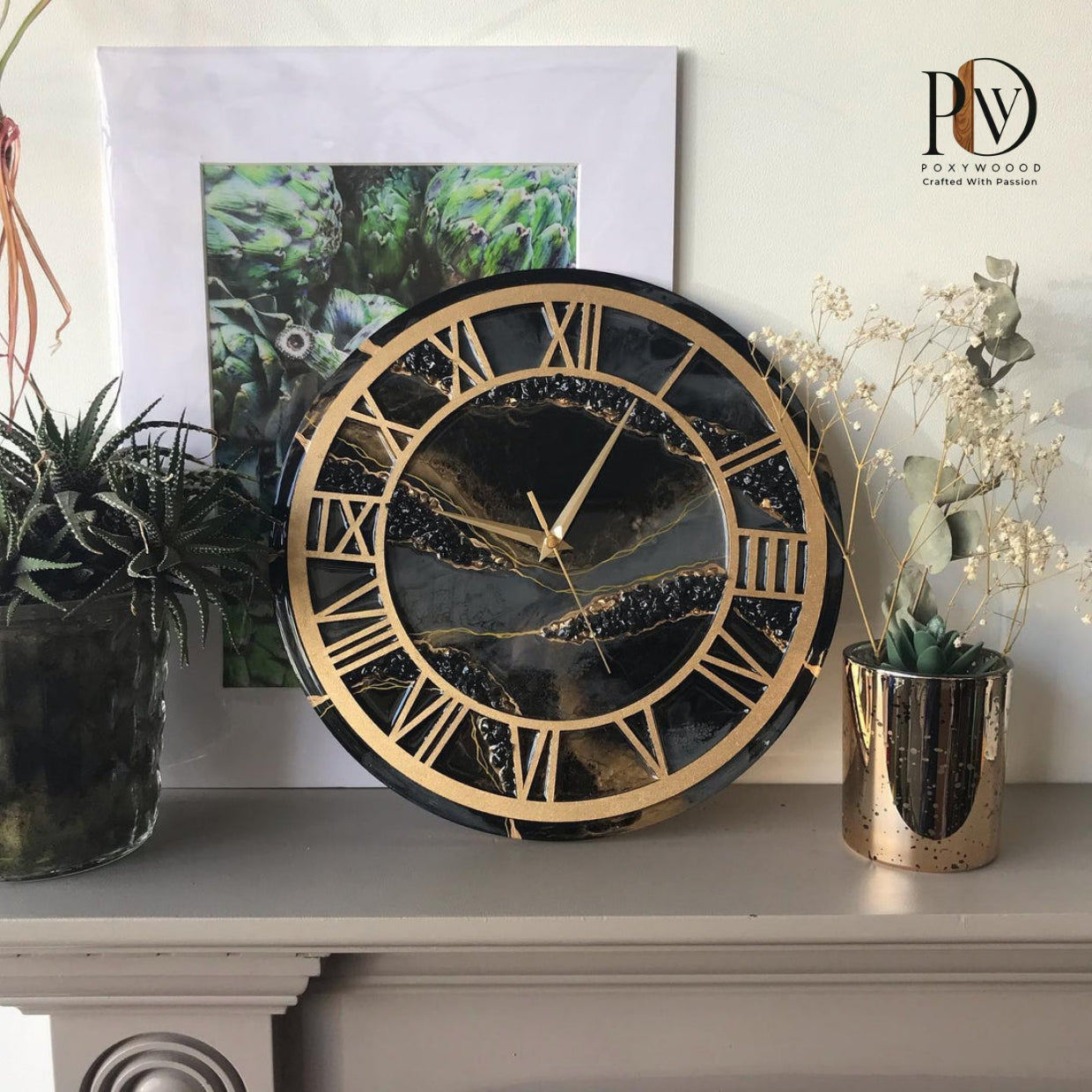 Eclipse Noir Luxury Statement Wall Clock